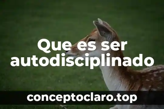 Que es ser indulgente yahoo 7 Que es ser autodisciplinado