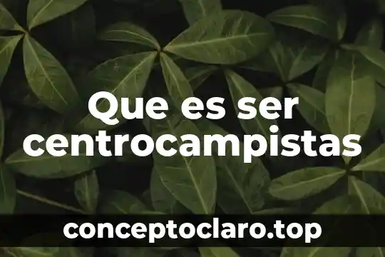 Que es ser centrocampistas