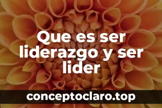 Que es líder planta de amapola para que sirve 6 Que es ser liderazgo y ser lider