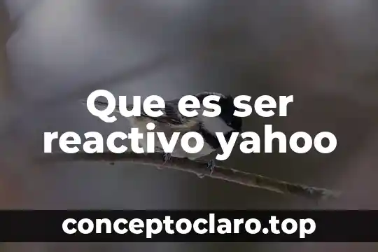 Que es significa ser anarquista 8 Que es ser reactivo yahoo
