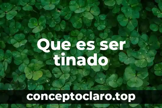Que es ser tinado