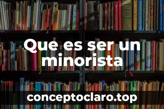 Que es ser un minorista