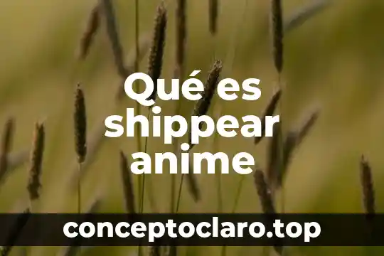 Explicar a los niños que es un laberinto 5 Qué es shippear anime