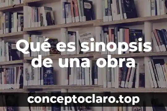 Qué es sinopsis de una obra