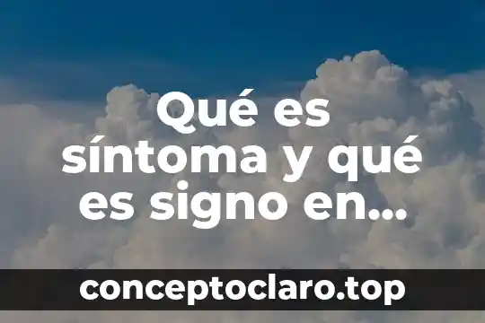Qué es síntoma y qué es signo en una planta