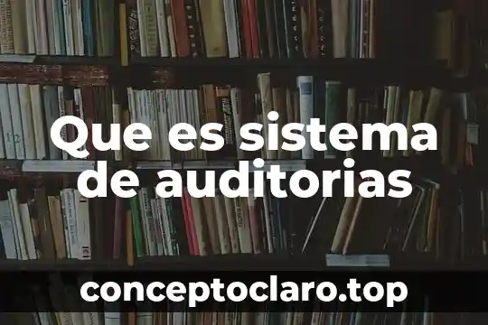 Que es sistema de auditorias