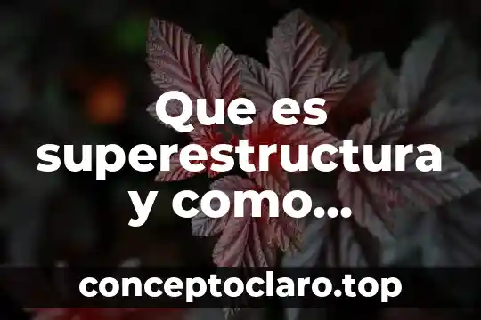 Qué es austeridad en México 7 Que es superestructura y como impacta en mexico