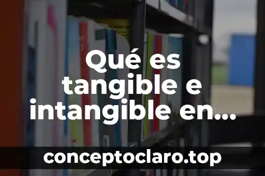 Qué es tangible e intangible en el derecho