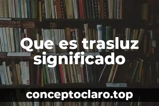 Significado de que es una pastilla termomagnetica 4 Que es trasluz significado