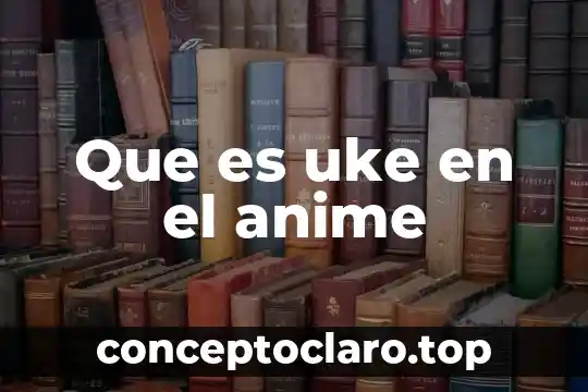 Qué es ser canon anime 3 Que es uke en el anime