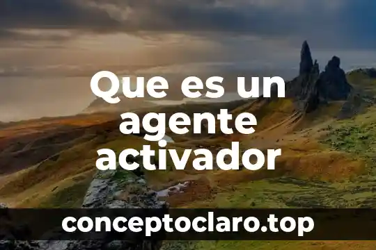 Que es ser preo 3 Que es un agente activador