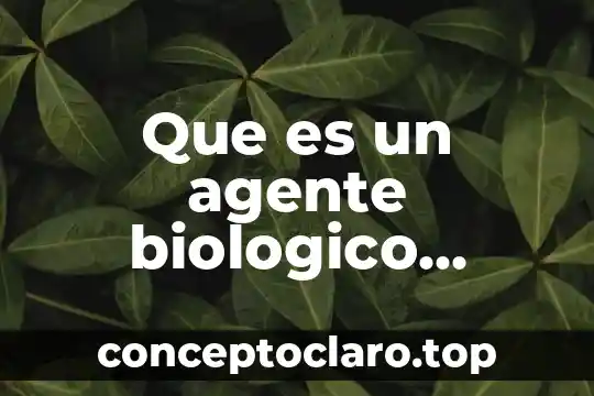 Que es un activo biologico en contabilidad 6 Que es un agente biologico ejemplos
