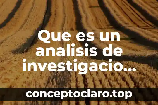 Que es un analisis de investigacio empirica