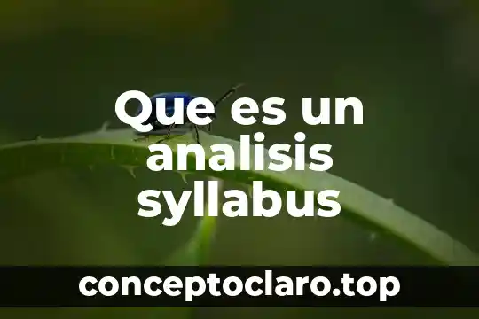 Qué es el análisis de coyuntura y estructural 6 Que es un analisis syllabus