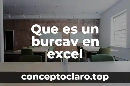 Que es un burcav en excel