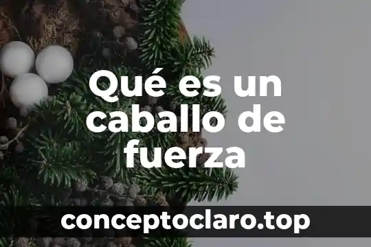 Qué es un caballo de fuerza