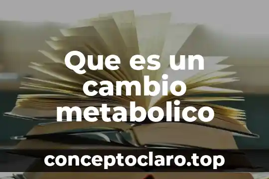 Que es el punto fijo metabolico 3 Que es un cambio metabolico