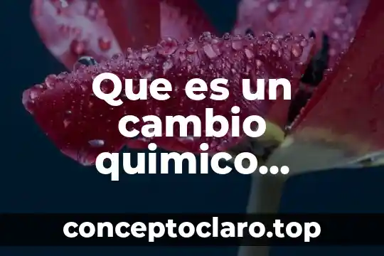 Que es muerte natural 7 Que es un cambio quimico natural