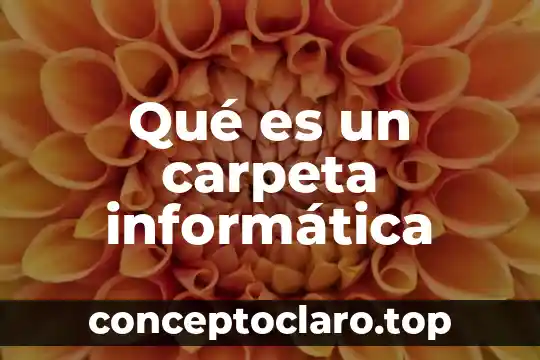 Que es didactica de la informatica 4 Qué es un carpeta informática
