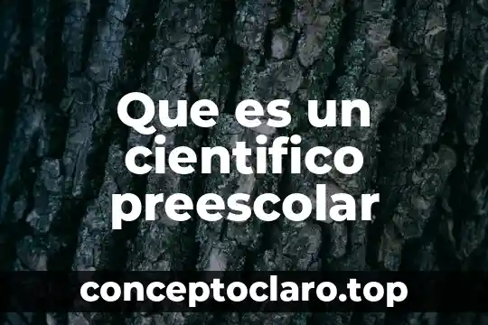 Que es el pep 2011 programa de educacion preescolar 6 Que es un cientifico preescolar