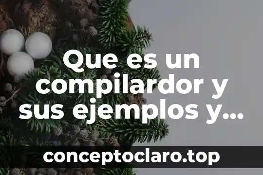 Que es un compilardor y sus ejemplos y tipos