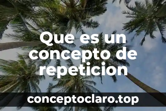 El concepto de magnitud 7 Que es un concepto de repeticion