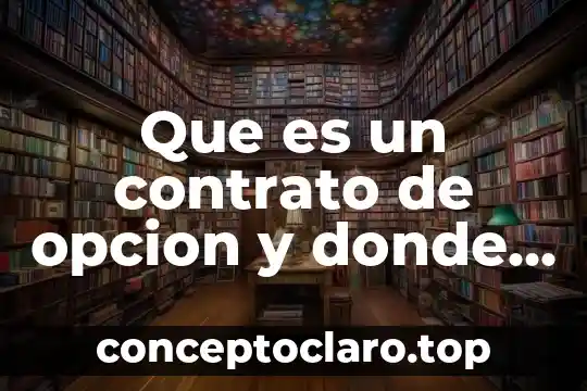 Alias del contrato que es 7 Que es un contrato de opcion y donde se negocia