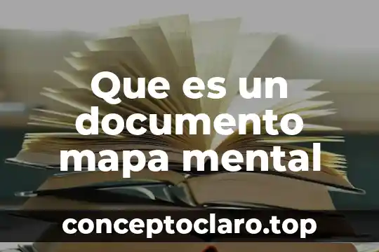 Que es un documento mapa mental