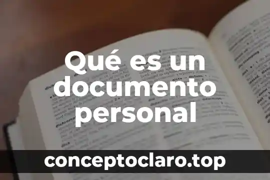 Qué es el número de documento único de identidad 4 Qué es un documento personal