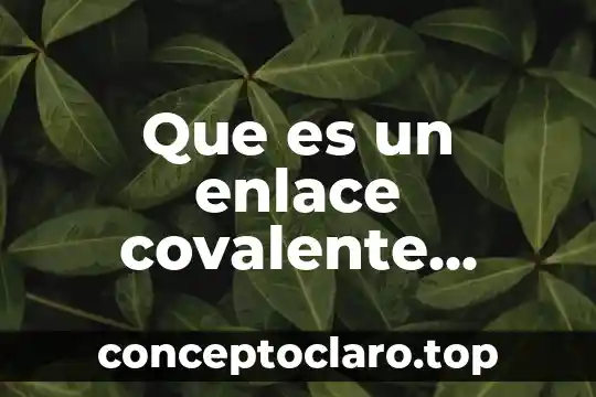 Que es un enlace covalente triple ejemplos