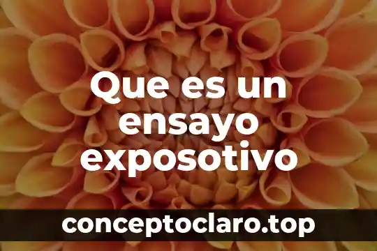 Qué es un ensayo y qué tipos de ensayos existen 5 Que es un ensayo exposotivo