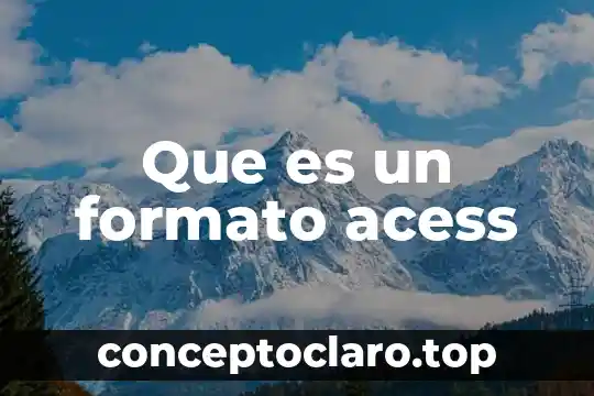 Que es la barra de herramienta de formato 3 Que es un formato acess