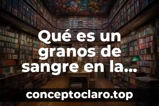 Qué es un granos de sangre en la parte intima