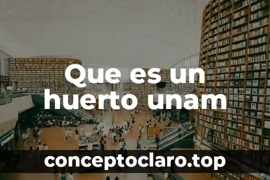 Qué es un huerto y para que sirve 3 Que es un huerto unam