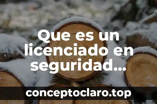 Que es un licenciado en seguridad ciudadana