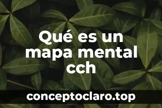 Qué es un mapa mental cch