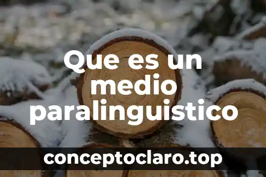 Que es un medio paralinguistico