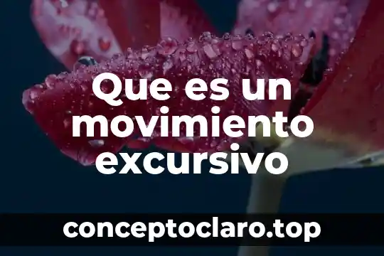 Qué es la vida jurídica concepto 3 Que es un movimiento excursivo