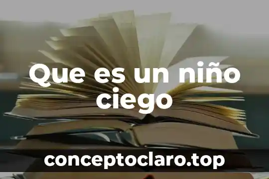 Que es un niño recien nacido de alto riesgo 6 Que es un niño ciego
