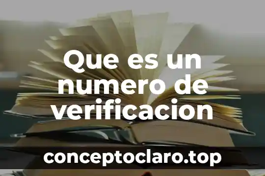 Qué es verificación de números de pensamiento algebraico 4 Que es un numero de verificacion