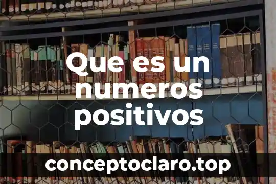 Números reales qué es 3 Que es un numeros positivos