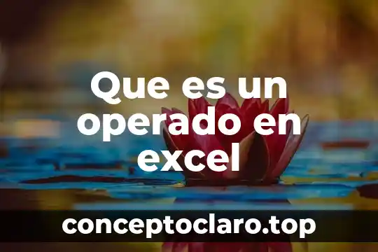 Qué es un rango y tipos de celdas en Excel 6 Que es un operado en excel