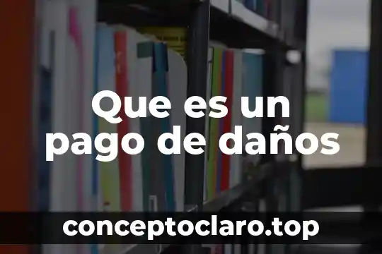Que es un pago de daños