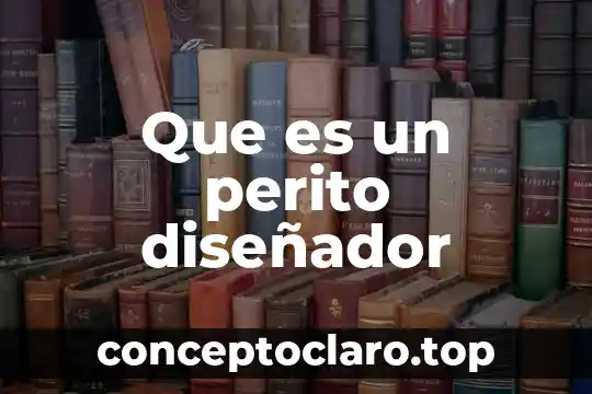 Que es un perito diseñador