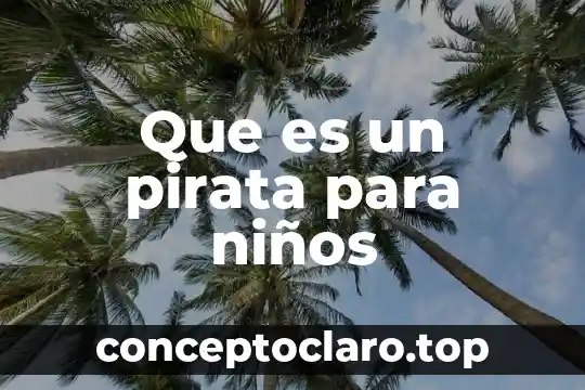 Que es la veterinaria para niños 5 Que es un pirata para niños