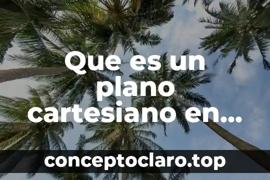 Que es un plano cartesiano en algebra