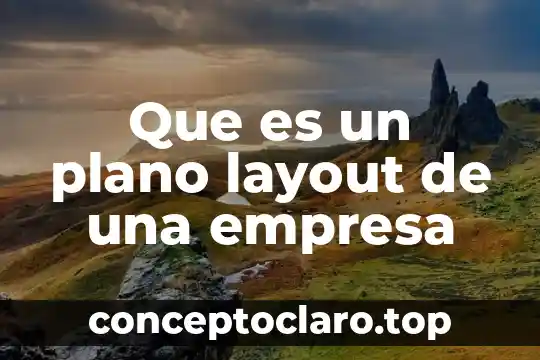 Que es identificar el mercado de una empresa 5 Que es un plano layout de una empresa