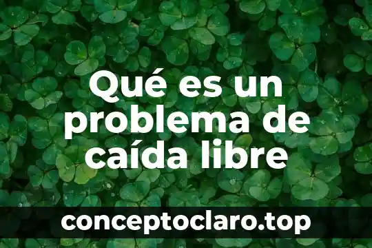 Qué es un problema de caída libre
