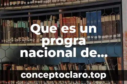 Que es un progra nacional de funcionamiento