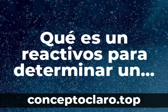 Que es maltrato animal introduccion 4 Qué es un reactivos para determinar un análisis